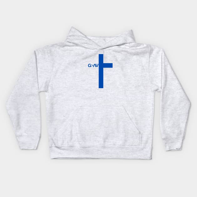 God Is Greater Than The Highs And Lows Kids Hoodie by All Things Gospel